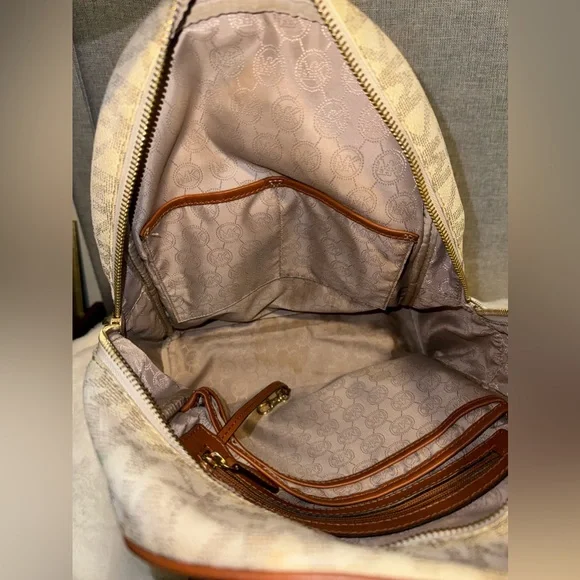 Michael Kors Monogram Jet Set Backpack - Picture 11 of 15